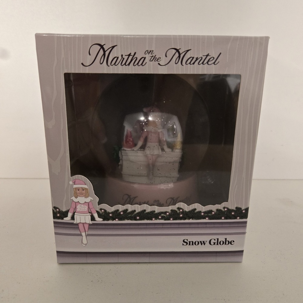 Martha‎ Stewart "Martha on The Mantel" Holiday Snow Globe NIB